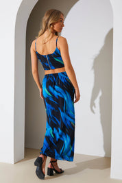 Abstract Print Maxi Co-Ord Skirt - InTheStyle