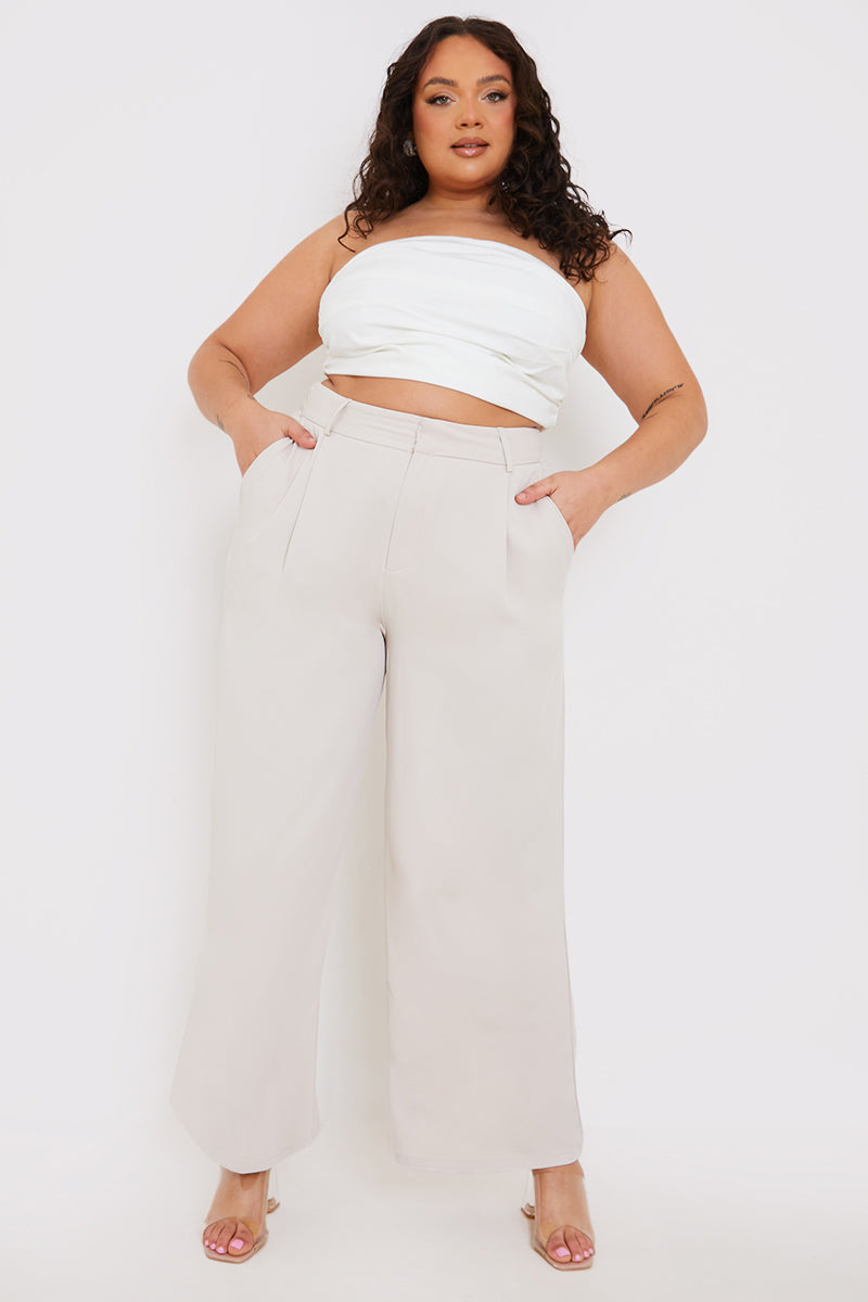 Relaxed Wide Leg Trouser