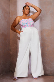 Tailored Wide Leg Trousers
