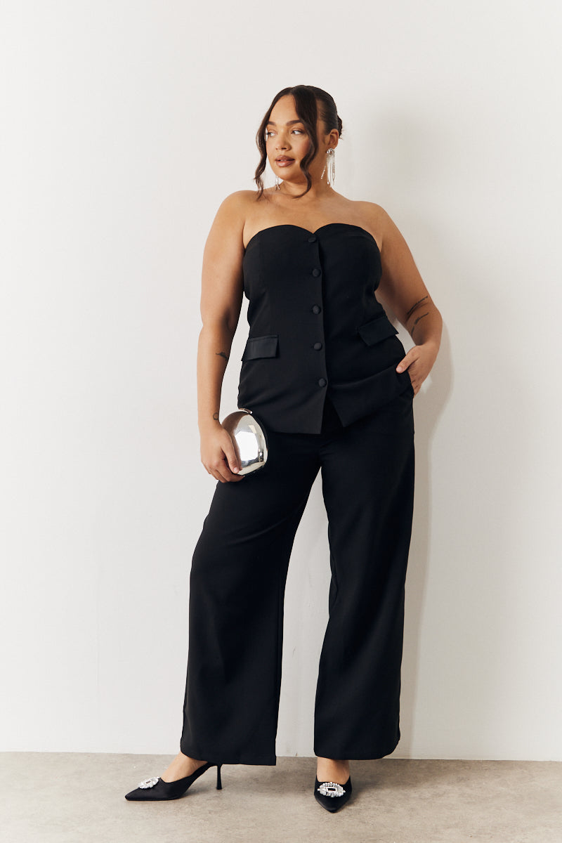 Tailored Wide Leg Trouser