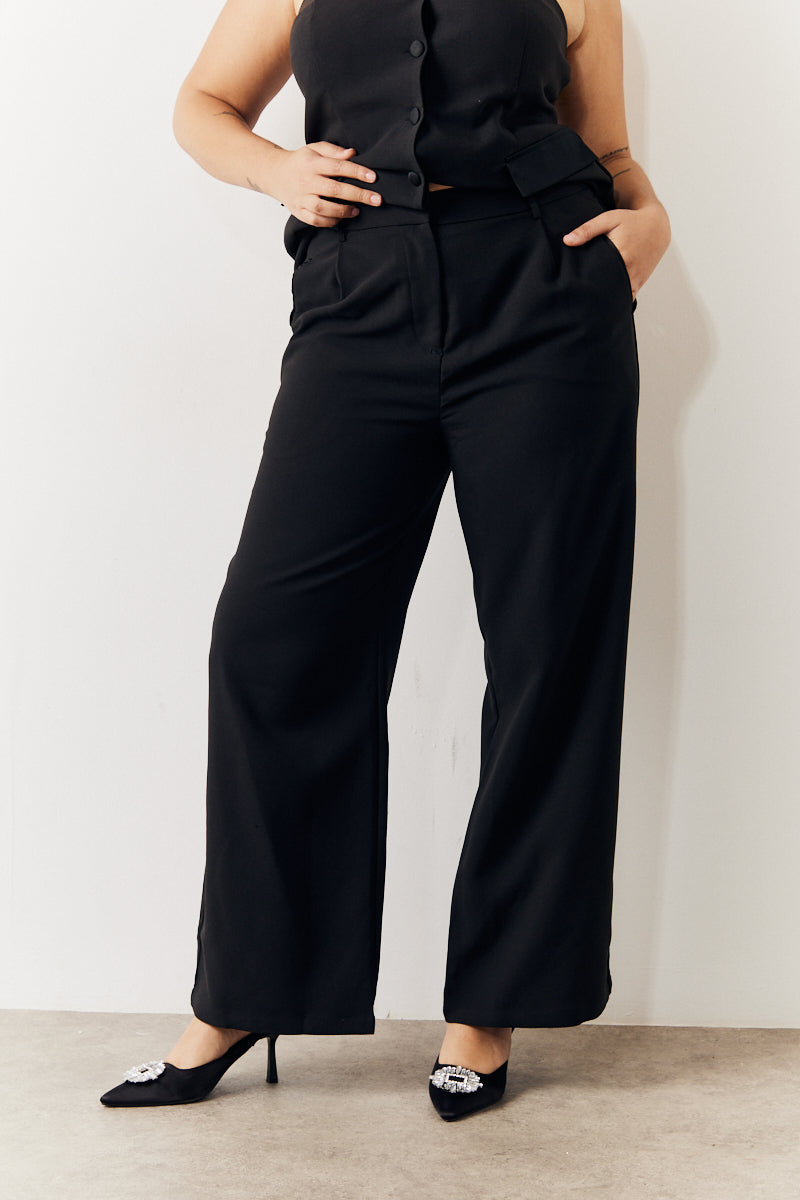 Tailored Wide Leg Trouser