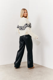Pu Pintuck Detail Trousers
