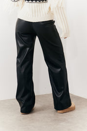Pu Pintuck Detail Trousers