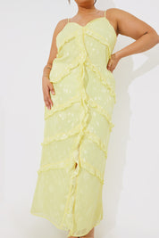 Strappy Ruffle Maxi Dress