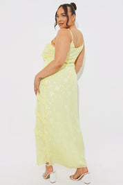 Strappy Ruffle Maxi Dress
