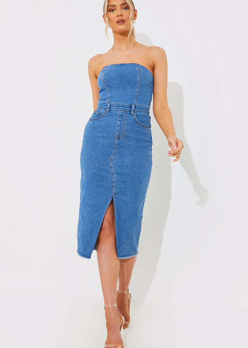 Denim Midi Dress