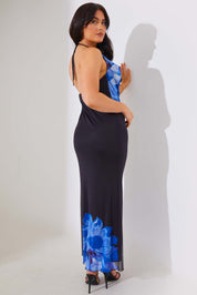 Mesh Floral Maxi Dress