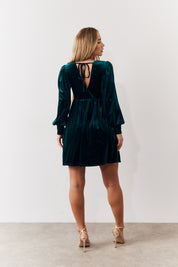 Velvet Smock Mini Dress
