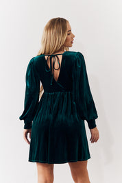 Velvet Smock Mini Dress