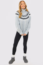 Fairisle Roll Neck Jumper