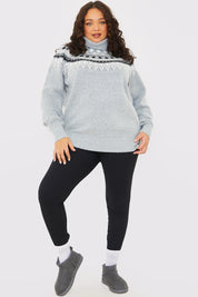 Fairisle Roll Neck Jumper