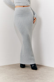 Fluffy Rib Co-Ord Midaxi Skirt