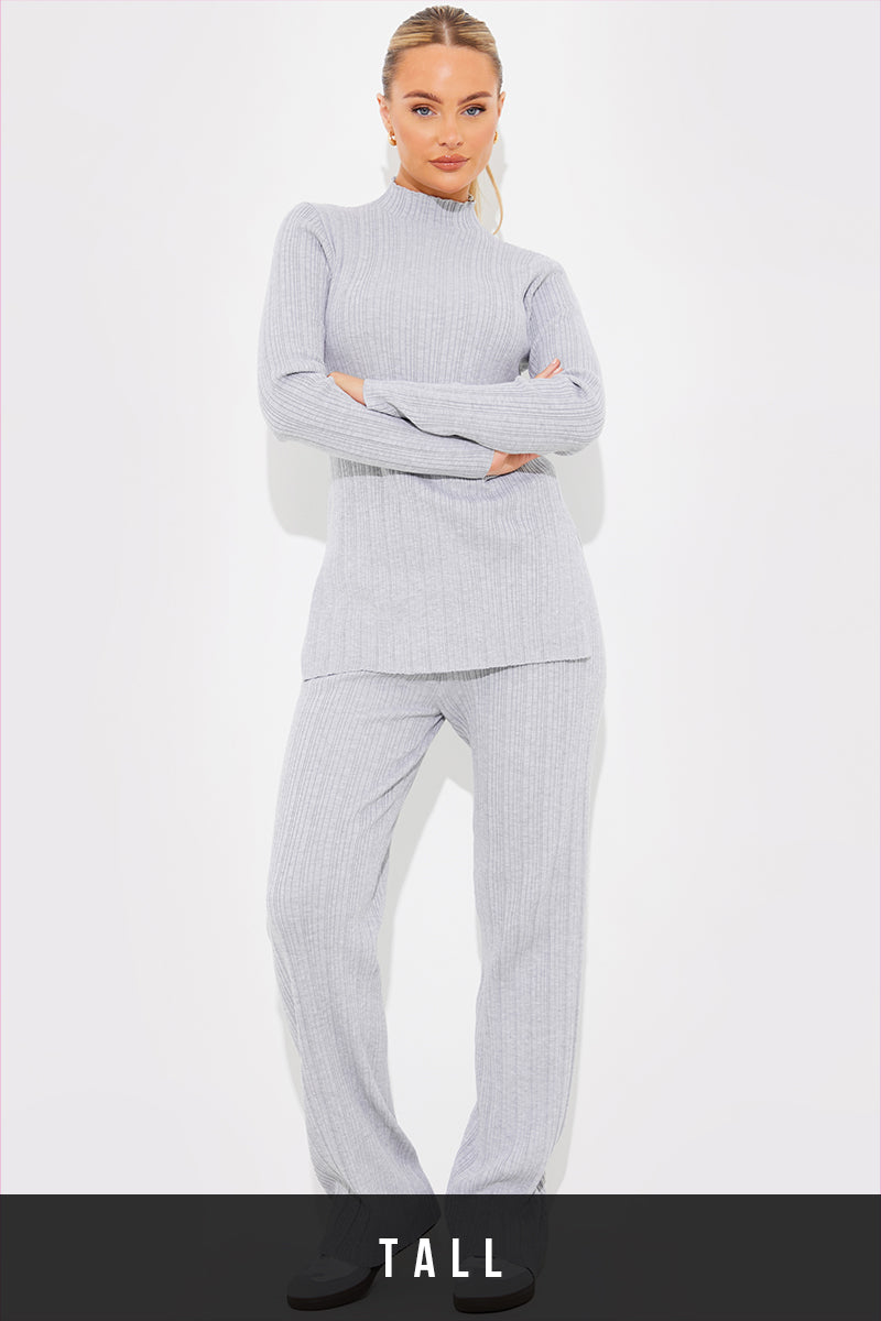 Rib Knitted Co Ord Trouser