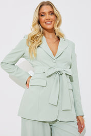Tailored Belted Blazer