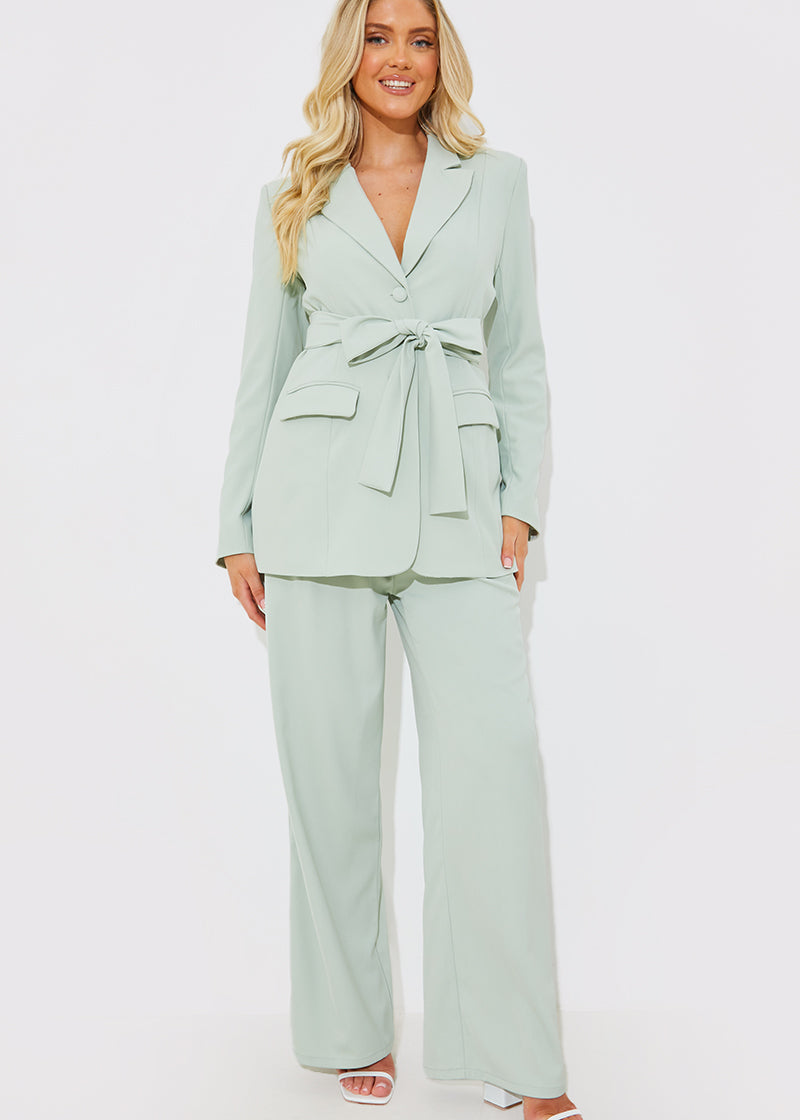 Tailored Belted Blazer
