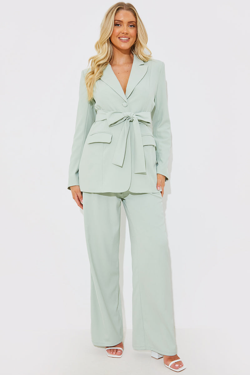 Tailored Belted Blazer