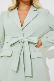 Tailored Belted Blazer