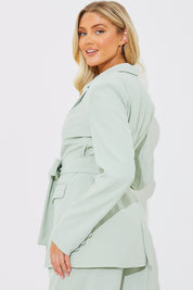 Tailored Belted Blazer