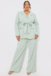 Tailored Belted Blazer