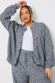 Textured Bomber Jacket