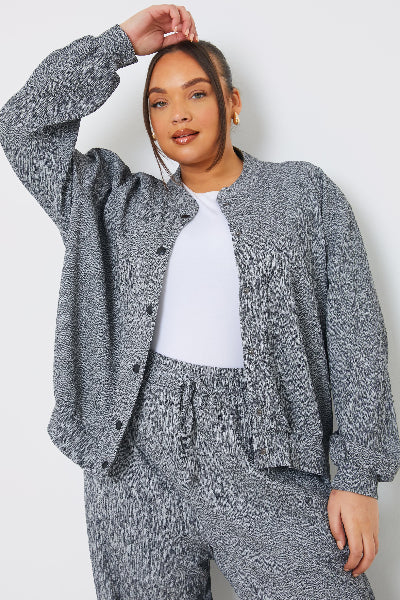 Textured Bomber Jacket