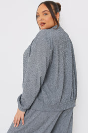 Textured Bomber Jacket
