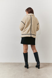 Borg Buckle Detail Coat