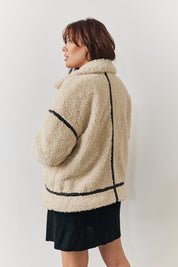 Borg Buckle Detail Coat
