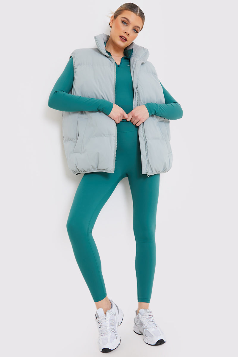 Duck Egg Oversized Puffer Gilet