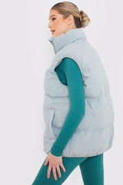 Duck Egg Oversized Puffer Gilet