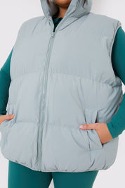 Duck Egg Oversized Puffer Gilet