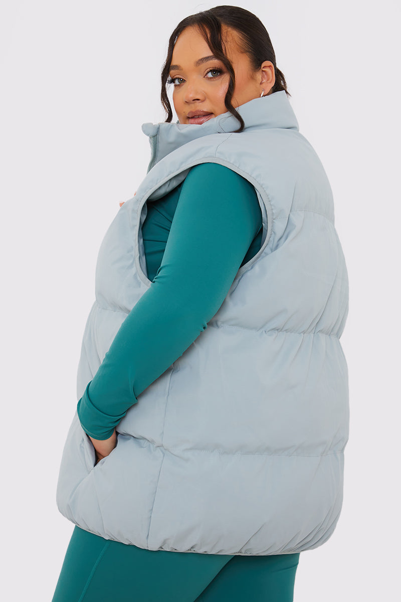 Duck Egg Oversized Puffer Gilet