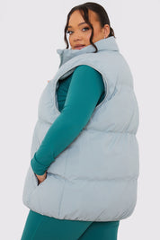 Duck Egg Oversized Puffer Gilet