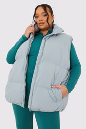 Duck Egg Oversized Puffer Gilet