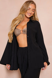 Textured Beach Co-Ord Shirt