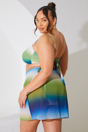 Ombre Print Tie Sarong