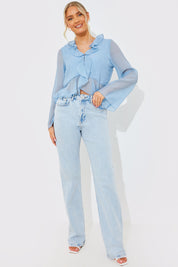 Chiffon Frill Blouse