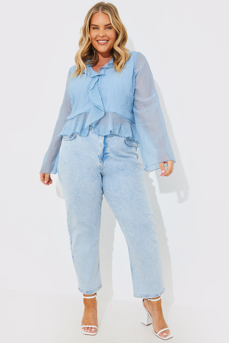 Chiffon Frill Blouse
