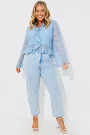 Chiffon Frill Blouse