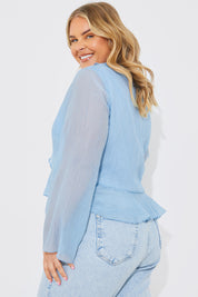 Chiffon Frill Blouse