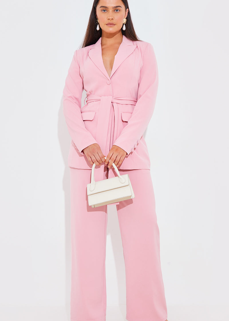Tailored Belted Blazer