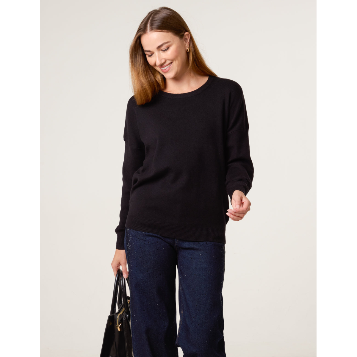 Plain Crew Neck Jumper – InTheStyle