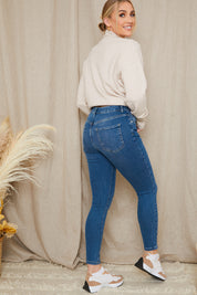 Recycled Dark Wash Denim Jeans