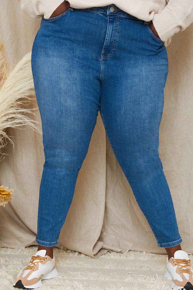 Recycled Dark Wash Denim Jeans