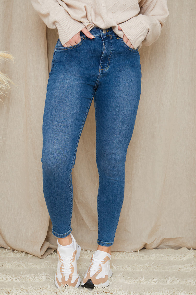 Recycled Dark Wash Denim Jeans