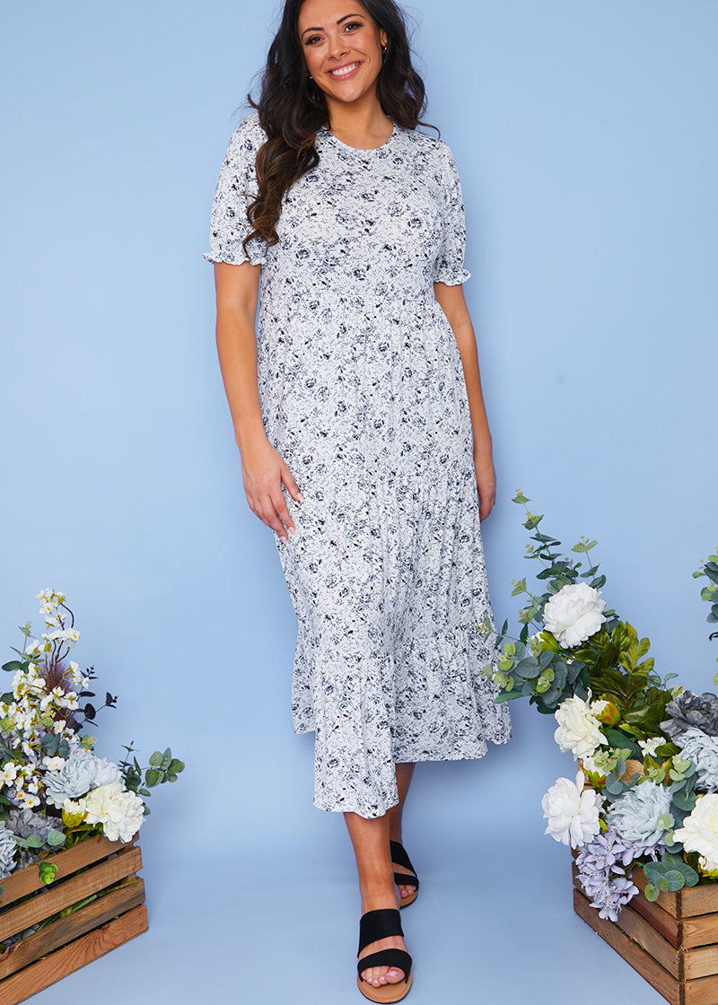Responsible Viscose Floral Midi Dress