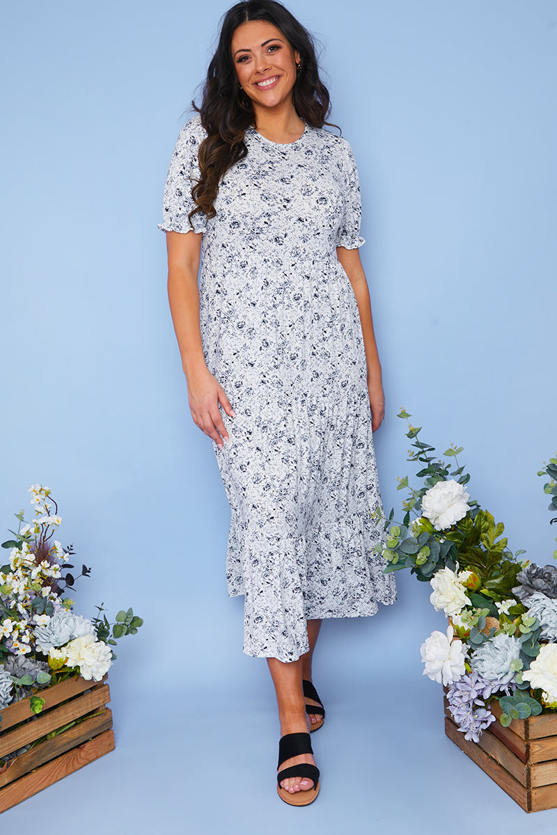Responsible Viscose Floral Midi Dress