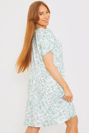 Smock Jersey Mini Dress