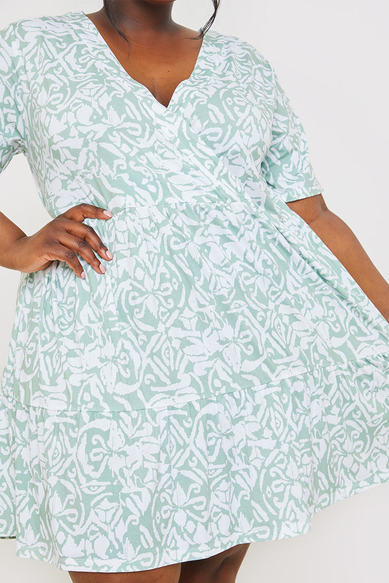 Smock Jersey Mini Dress