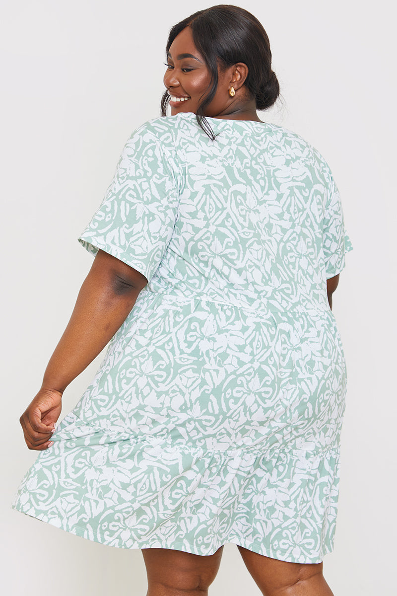 Smock Jersey Mini Dress